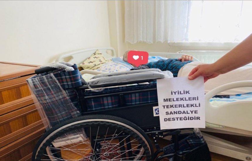 Tekerlekli sandalye desteklerimiz devam ediyor