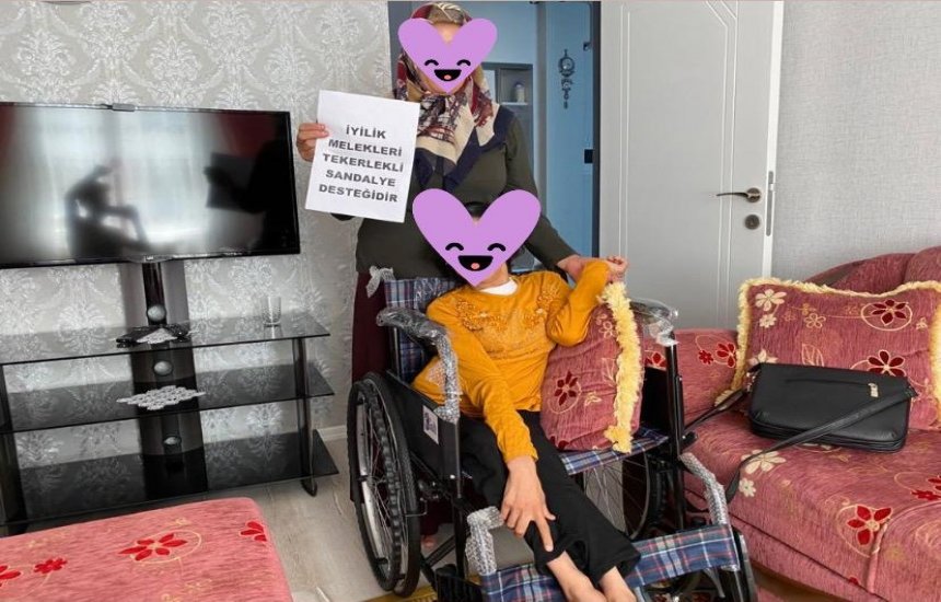 Tekerlekli sandalye desteklerimiz devam ediyor
