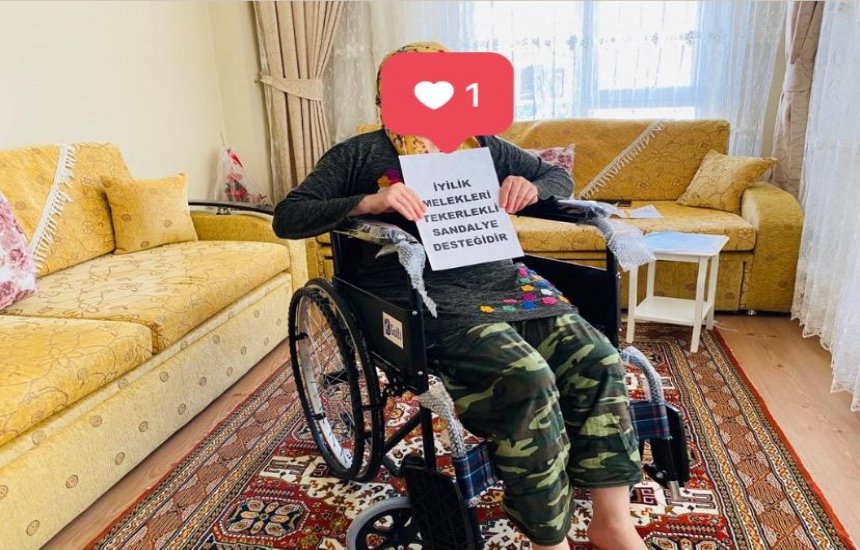 Tekerlekli sandalye desteklerimiz devam ediyor