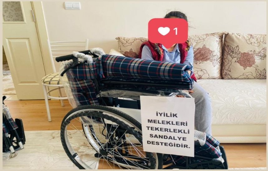 Tekerlekli sandalye desteklerimiz devam ediyor