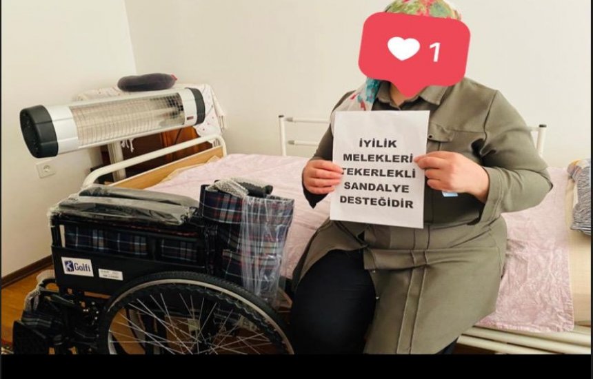 Tekerlekli sandalye desteklerimiz devam ediyor